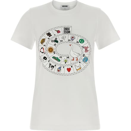 Moschino Witte Katoenen T-Shirt