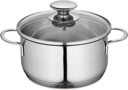 Kuchenprofi - Küchenprofi COOK Kookpan 16 cm RVS met Glasdeksel