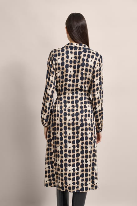 Bugatti Damen Blousejurk met licht gerimpelde taille