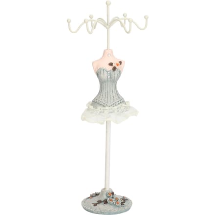 Model Jurk Sieraden Display Standaard Oorbellen Ketting Haken om op te hangen Stabiele Basis Mannequin Ketting 6 white