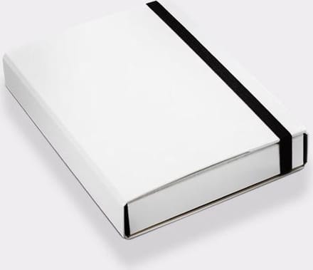 Luxe A4 kartonnen opbergbox wit