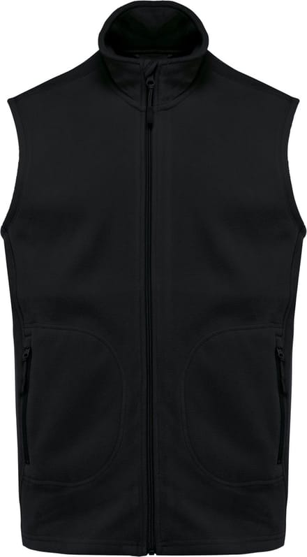 Kariban Ecologische uniseks bodywarmer van microfleece K9120 - Black - S