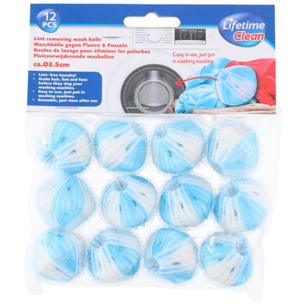 Lifetime Clean - Pluisverwijderende wasballen - 12 stuks