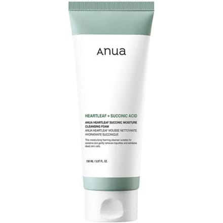 Anua - Heartleaf Succinic Moisture Cleansing Foam 2024 Version - 150ml