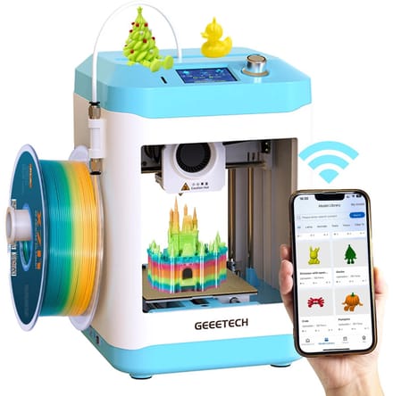 Velmio Mini 3D-Printer - Hobby Printer - 3D Printer - Met Automatische Nivellering - Auto Leveling - Hoge Printsnelheid - PLA PETG TPU - Met WiFi