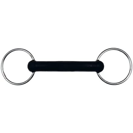 2 ring bit voor rechte rubberen paarden Feeling