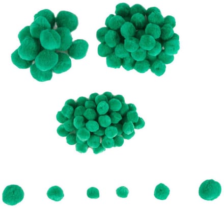 Colorations - Mini Pompons Groen, 100st.