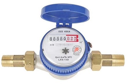 Watermeter voor Tuin en Huis - Koud Water Stroommeter met Fittingen 1/2 inch