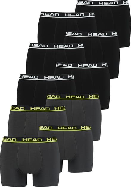 BOXERS Pack van 10 Head Heren Basic Boxer Broek Shorts Ondergoed Ondergoed Pack van 10