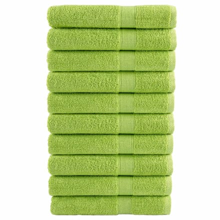 vidaXL - Handdoeken - SOLUND - 10 - st - 600 - g/m² - 100x200 - cm - appelgroen