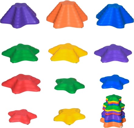 Balansstenen - Balansspel - Stapstenen speelgoed - Stapelstenen - Rivierstenen - Buitenspeelgoed - 11 stuks