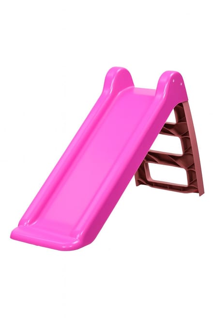 Inklapbare Glijbaan Roze met Trap – Compact Speelplezier voor Kinderen