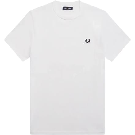Fred Perry - Ringer T-Shirt Wit - Heren - Maat 3XL - Slim-fit
