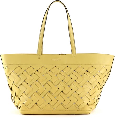 GIANNI CHIARINI Leren Schoudertas Nur Shopper Sunny Geel