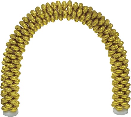 Ballonboog set met 70 stuks 17" folieballonnen, goud