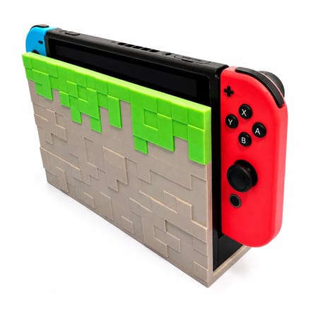 Dock Houder Geïnspireerd op Minecraft – Geschikt voor Nintendo Switch Dock – Gaming Console Stand – Oplaadstation Houder
