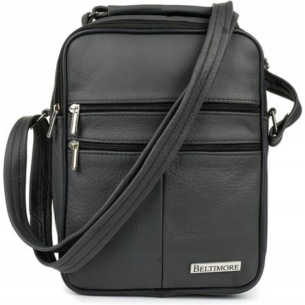 Heren Laptoptas Leer Grijs - Beltimore G68