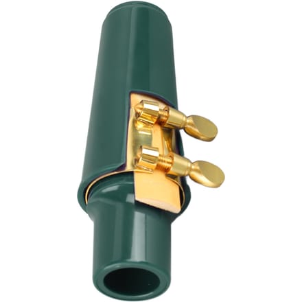 Altsaxofoon Mondstuk Kit Sax Hoes Ligatuur Riet Instrument Accessoires voor Vervanging Groen beige