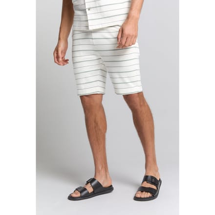 No Excess Short Jersey Stripes Offwhite Maat: S | Korte Broeken Outlet | Heren | Wit