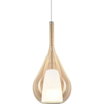 Ideal Lux hanglamp Kalique 3, amberkleurig, Ø 18 cm
