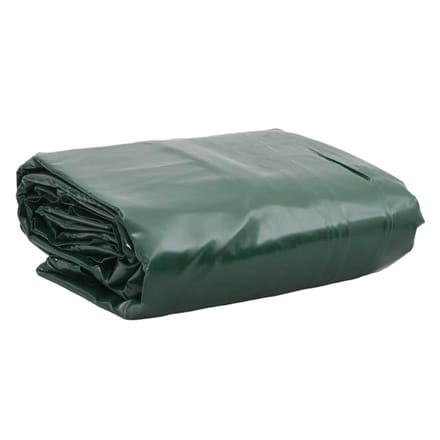 vidaXL - Zeil - 650g - / - m² - Groen - 5 - x - 6 - m - Canvas - met - PVC-coating