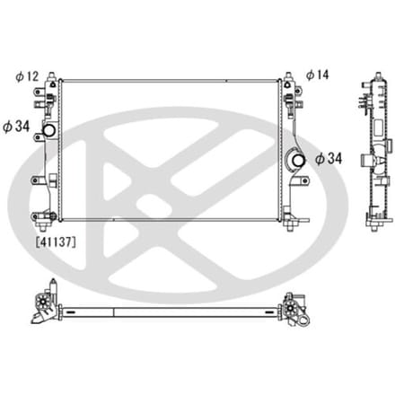 Radiator, motorkoeling KOYORAD PL013831