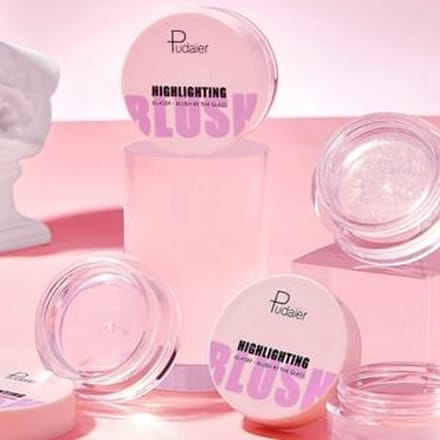 Pudaier - Temperature Change Glassy Highlighting Blush 02# Glitter - 10g