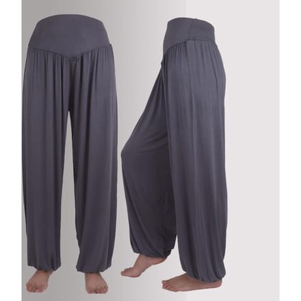 Dames sportmode elastische losse modal katoen zachte yoga dans harembroek XL gray