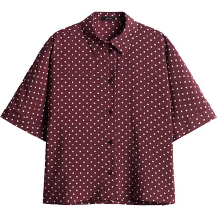 Regular fit blouse met korte mouwen van modalmix model 'Farise polkadot'