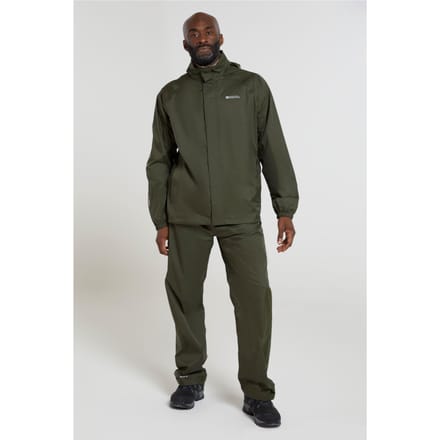 Mountain Warehouse Heren Pakka waterdichte overbroek (Kaki Groen)