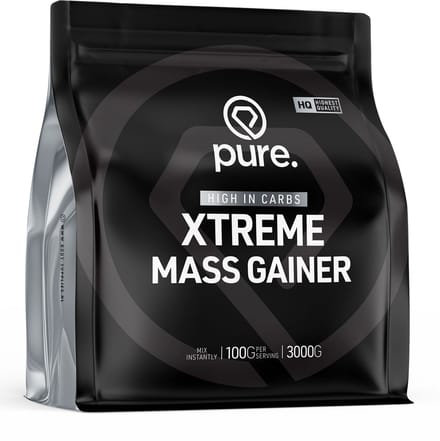 Pure. Xtreme Mass Gainer - Vanille - 3000g - eiwit - koolhydraten - gewichtstoename - weightgainer