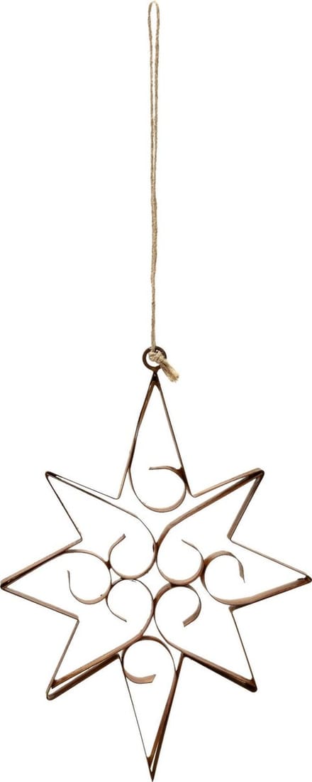 PTMD  christmas burn ijzere hanger ster lang open l