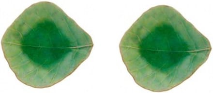 Costa Nova Riviera Tomato Groen Dip Bord 11cm - Aardewerk - 2 stuks