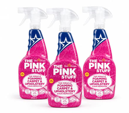 The Pink Stuff - Foaming Carpet & Upholstery Stain Remover 500 ml - 3 pack