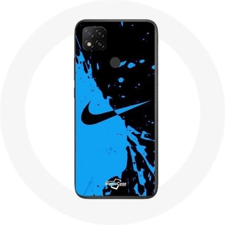 Coque Xiaomi Redmi 9C Nike Logo Bleu et Noir