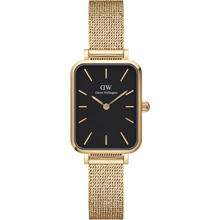 Daniel Wellington DW Watch Quadro Pressed Evergold Black 20x26mm Gold