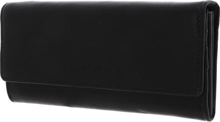 FREDsBRUDER Leren Portemonnee Jola Wallet Flappy Black Zwart
