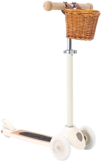 Banwood Scooter - Cream - Step met mandje - Kinderstep - Vintage step