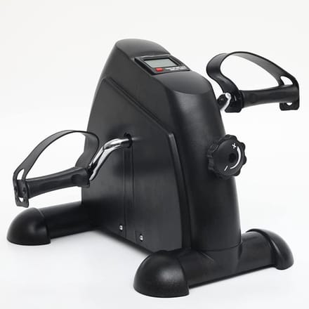 Mini Hometrainer - Stepper Fiets - Revalidatie Training - Stabiele Driehoek Structuur - 41x38x31 cm - Zwart