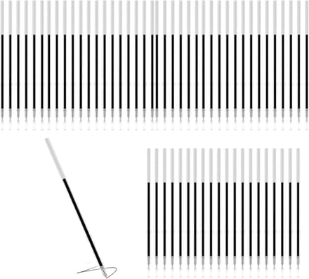 Refills voor 0.7 mm gelpen - Zwarte inkt navullingen, 107 mm lengte, 60 stuks