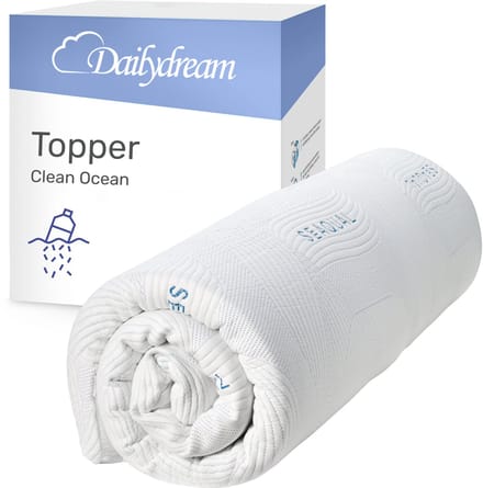 Dailydream - Topper - Matrastopper - 140x190cm - Memory Foam - 5cm dik - Model Clean Ocean M - traagschuim