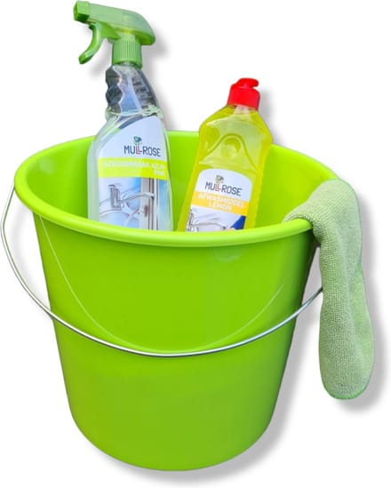 Emmer-huishoud-10 Liter-groen-1 stuk