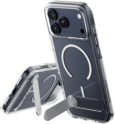 CARE by PanzerGlass Feature Case Transparent w. Kickstand & MagSafe iPhone 17 Pro Max