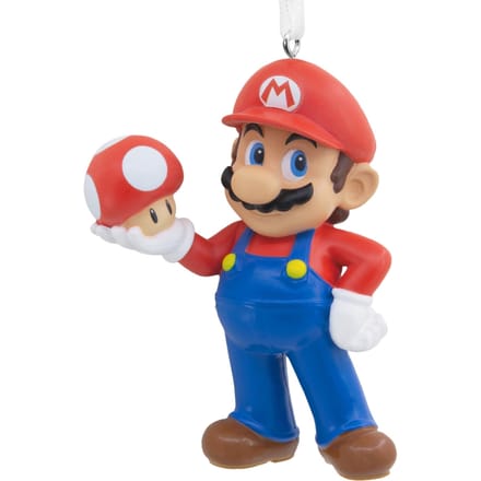 Hallmark Collectable Super Mario - Mario with Super Mushroom Ornament