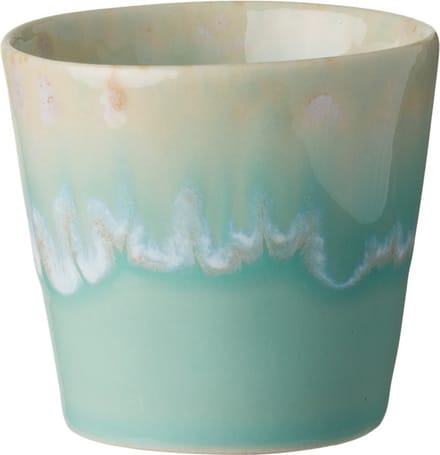 Costa Nova - servies - lungo kop - Grespresso azur - aardewerk -  set van 8 - H 7,5 cm