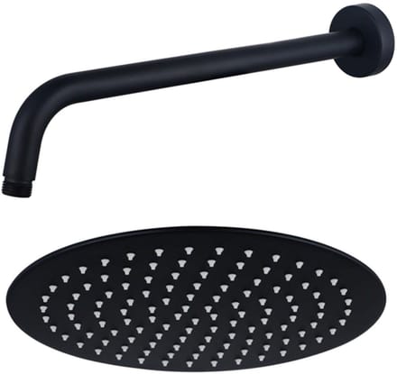 FugaFlow Eccelente Acces Hoofddouche - 25cm - rond - wandarm 35cm - mat zwart