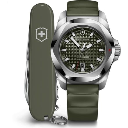 VICTORINOX AUTOMATIC I.N.O.X. Montre, Verte, 242017.1 [Swiss Made] gray