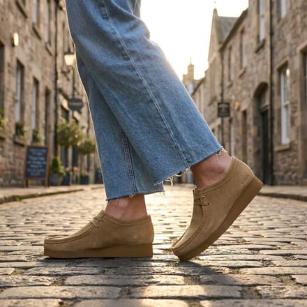 Clarks Clarks Wallebee Evo beige Suede