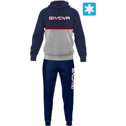 Tweekleurig fleece trainingspak Givova Italia 106