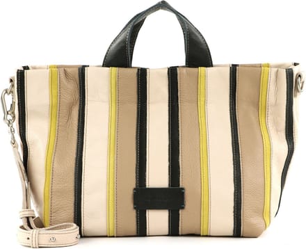 FREDsBRUDER Leren Schoudertas Handtas Rios Shopper Beige / Mix Veelkleurig